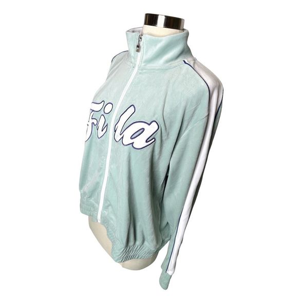 FILA Valery Velour Track Jacket - Size 1X - Picture 4 of 6